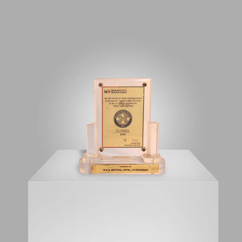Maruti Suzuki Service No. 1 Nameplate In Customer Satisfaction - RKS Motor
