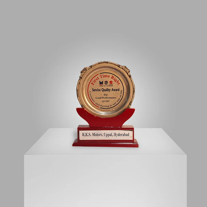 Maruti Suzuki Service Quality Award - Saboo RKS